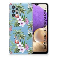 Samsung Galaxy A32 5G | TPU Hoesje | Flamingo Palms