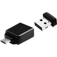 Verbatim Nano Store N GO USB-stick smartphone/tablet Zwart 32 GB USB 2.0, Micro-USB 2.0 - thumbnail