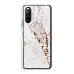 Goud marmer: Sony Xperia 10 III Transparant Hoesje