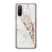Goud marmer: Sony Xperia 10 III Transparant Hoesje