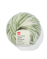 HEMA Acryl-wol Garen Groen Melange 100gram 165meter
