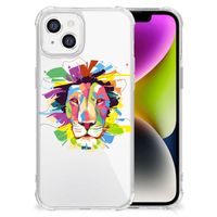 iPhone 14 Stevig Bumper Hoesje Lion Color - thumbnail