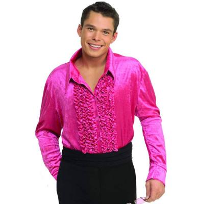 Velvet Ruffles Shirt Pink-S | 39% korting Velvet Ruffles Shirt Pink-S | 39% korting