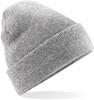 Beechfield CB45 Original Cuffed Beanie - Heather Grey - One Size