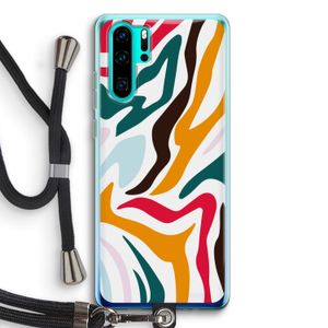 Colored Zebra: Huawei P30 Pro Transparant Hoesje met koord