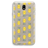 Ananas: Samsung Galaxy J7 (2017) Transparant Hoesje Ananas: Samsung Galaxy J7 (2017) Transparant Hoesje