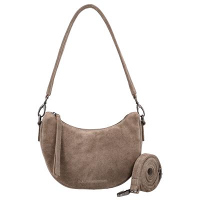 Hide & Stitches Suède Moon Bag Schoudertas Brazos Taupe
