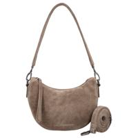 Hide & Stitches Suède Moon Bag Schoudertas Brazos Taupe