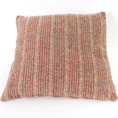 Kussen Mohair Multi Koraal 50x50cm