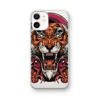 Tiger and Rattlesnakes: iPhone 12 mini Transparant Hoesje