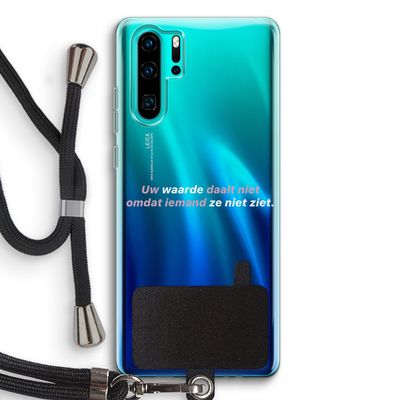 uw waarde daalt niet: Huawei P30 Pro Transparant Hoesje met koord