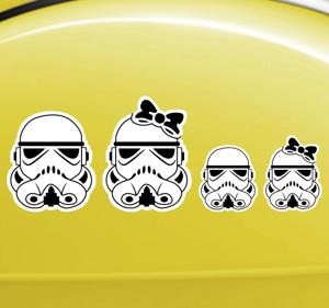 Sticker Familie Star Wars