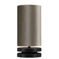 Tafellamp Livio zwart taupe 21cm - thumbnail