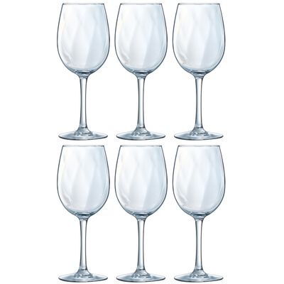 6x Stuks wijnglazen Dolce Vina voor rode wijn 360 ml