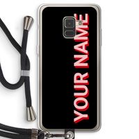 Namecase: Samsung Galaxy A8 (2018) Transparant Hoesje met koord