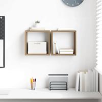 Wandplank met plank Wandgemonteerd Artisan Eiken Bewerkt hout