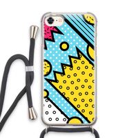 Pop Art #1: iPhone 7 Transparant Hoesje met koord