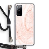 Peach bath: Samsung Galaxy S20 FE / S20 FE 5G Transparant Hoesje met koord Peach bath: Samsung Galaxy S20 FE / S20 FE 5G Transparant Hoesje met koord