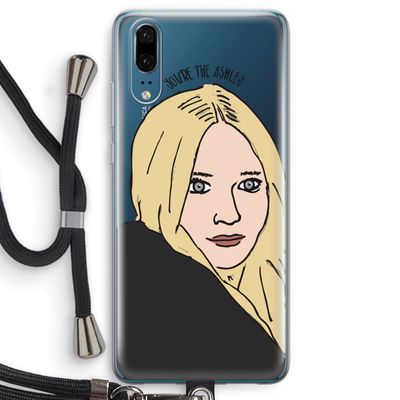 Ashley: Huawei P20 Transparant Hoesje met koord
