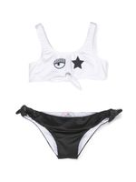 Chiara Ferragni Kids bikini Eyestar à design bicolore - Noir - thumbnail