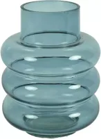 Countryfield vaas glas nikky 17x22.5cm blauw