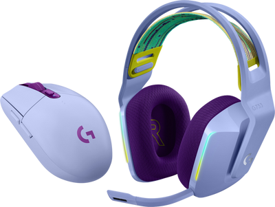 Logitech G733 LIGHTSPEED Paars + Logitech G305 Lightspeed Lila Logitech G733 LIGHTSPEED Paars + Logitech G305 Lightspeed Lila