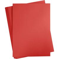 Gekleurd Karton, A2, vel 420x594 mm, 180 gr, rood, 100 vel/ 1 doos