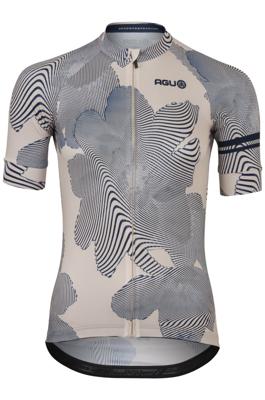 AGU Striped Flower Fietsshirt Essential Dames - Peanut - XL