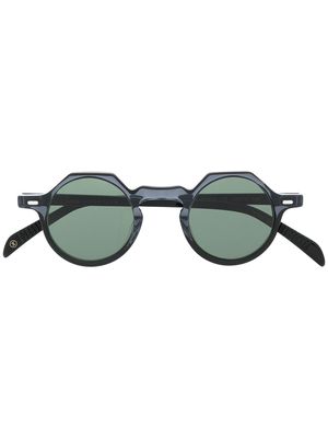Lesca lunettes de soleil Yoga à monture ronde - Noir