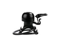 Simson fietsbel micro 23mm rubber elastiek bevestiging zwart