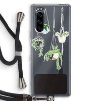 Hang In There: Sony Xperia 5 Transparant Hoesje met koord