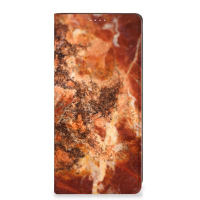 OPPO A54 5G | A74 5G | A93 5G | Standcase | Marmer Bruin