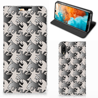 Huawei Y6 2019 Hoesje maken Salamander Grey - thumbnail