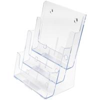 Deflecto folderhouder ft A4, 3 opbergvakken