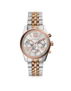Michael Kors Dames Lexington MK5735 Wit roestvrijstalen quartz modehorloge