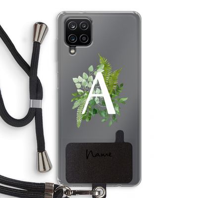 Green Brush: Samsung Galaxy A12 Transparant Hoesje met koord