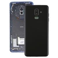 Achterste schutblad met Zijtoetsen & cameralens voor Galaxy J8 (2018) / J800F(Black)