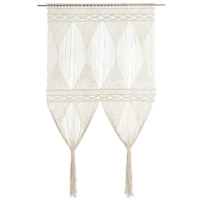 VidaXL Gordijn macramé 140x240 cm katoen