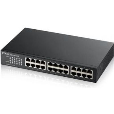 Zyxel GS1100-24E Unmanaged Gigabit Ethernet (10/100/1000) Zwart