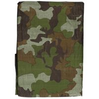 Groen camouflage afdekzeil / dekzeil 470 x 364 cm   - - thumbnail