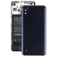 Batterij achtercover met camera lens & Zijkleutels voor Galaxy A10 SM-A105F/DS SM-A105G/DS (zwart)