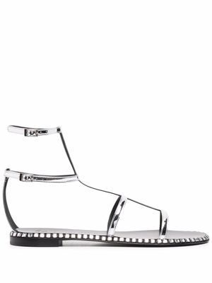 Giuseppe Zanotti sandales à brides - Gris