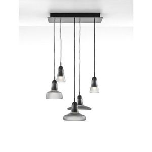 Brokis Shadows Hanglamp Set Rectangular - Zwart - Rookgrijs