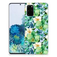 Samsung Galaxy S20 Plus | TPU Case | Orchidee Groen Samsung Galaxy S20 Plus | TPU Case | Orchidee Groen