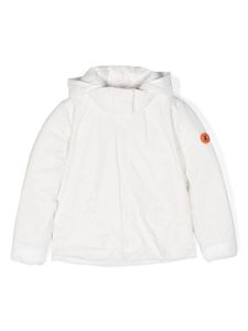 Save The Duck Kids veste matelassée à patch logo - Blanc