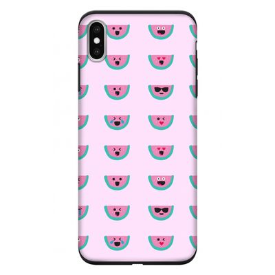 Smiley watermeloenprint: iPhone XS Max Tough Case