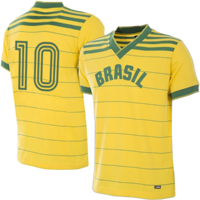 Brazilië Retro Voetbalshirt 1984 + Nummer 10