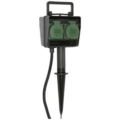 Brennenstuhl 1154440 Buitenstopcontact 4-voudig Zwart