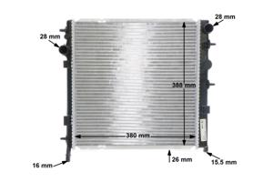 Radiateur MAHLE, u.a. für Citroën, Peugeot