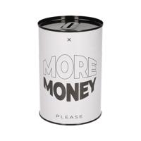 Spaarpot blik more money please - 10 x 15 cm Spaarpot blik more money please - 10 x 15 cm